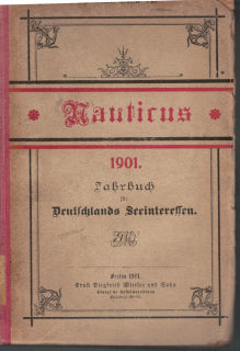 Nauticus 1901 (1 St.) Jahrbuch für Deutschlands Seeinteressen